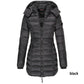 🔥FREE SHIPPING🔥Winter women's mid-length padded jacket warm  hooded jacket