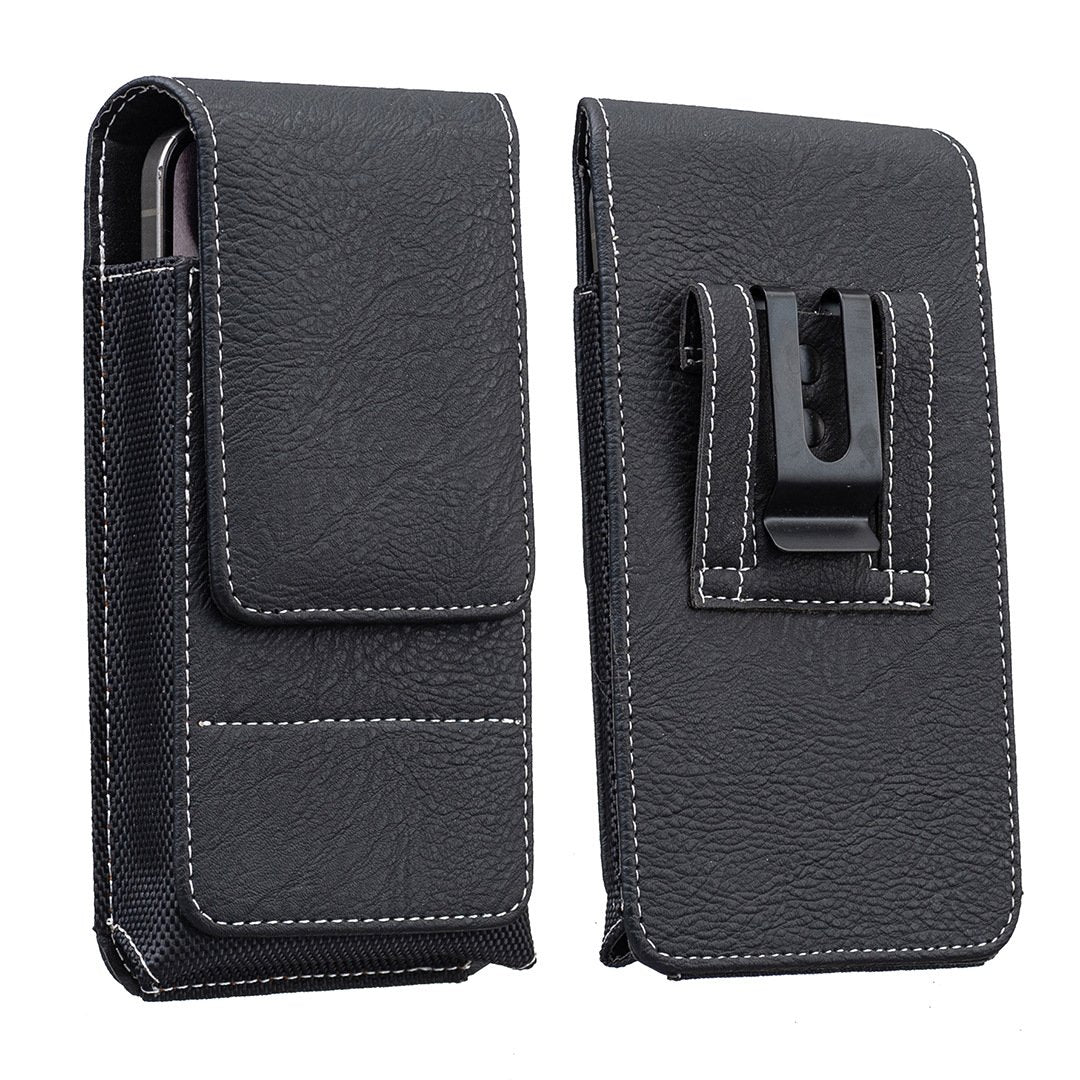 ⚡Waist Belt Cell Phone Pouch 📱 Multi-Pocket Leather Holster with Card Holder
