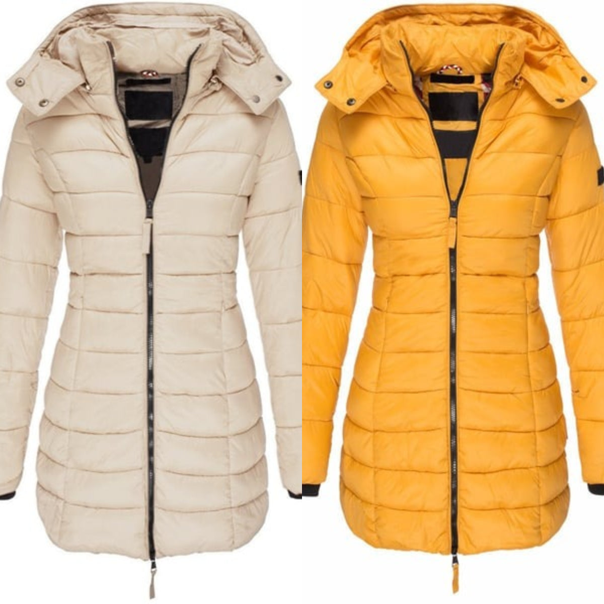 🔥FREE SHIPPING🔥Winter women's mid-length padded jacket warm  hooded jacket