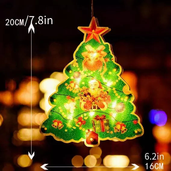 ⛄Christmas pre-sale🎄2024 Christmas Window Hanging Lights💡