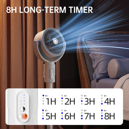Automatic Oscillating Height Adjustable Remote Control Fan - Desktop, Standing, Floor Use