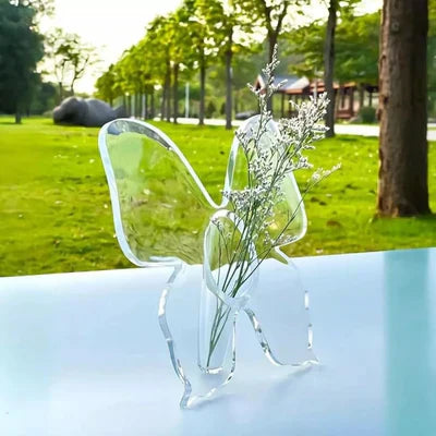 🔥Transparent Butterfly-Inspired Decorative Vase