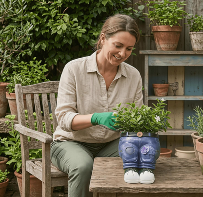 Creative 3D Jeans Shaped Flower Pot