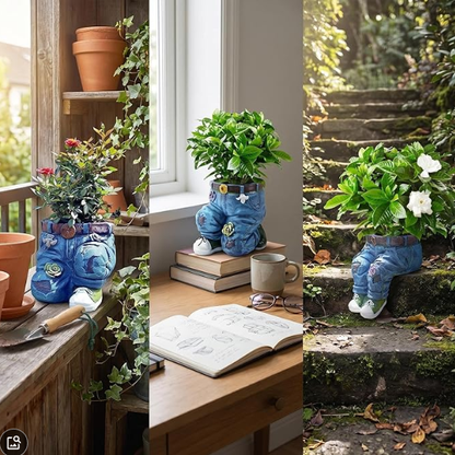 Creative 3D Jeans Shaped Flower Pot