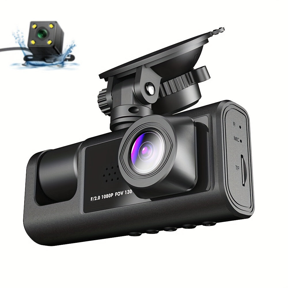 🚗Safe Driving 3 Channel Camera Cycle Video Recorder