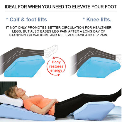 💥🛏️Inflatable Leg Pillows On The Bed To Prevent Varicose Veins