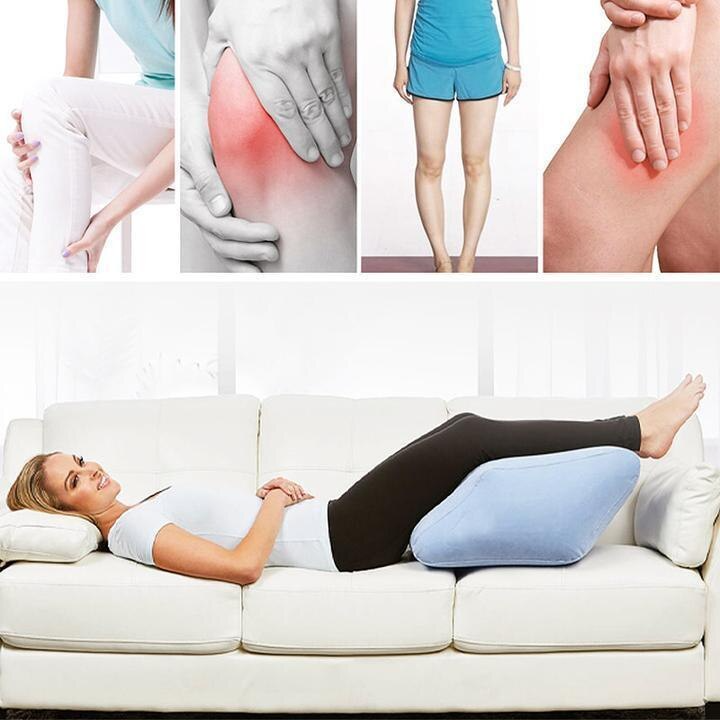 💥🛏️Inflatable Leg Pillows On The Bed To Prevent Varicose Veins