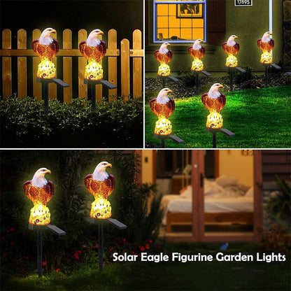 Outdoor Eagle Design Solar Powered Garden Stake Light