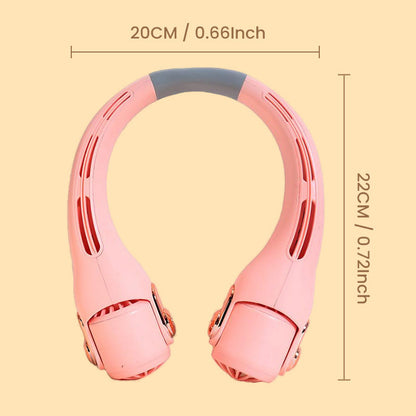 🍃 Neck Air Conditioner Fan – Ultra‑quiet, 360° rotating, 3 speeds. Hands‑free cooling, long battery. Summer essential! 😎🌬️