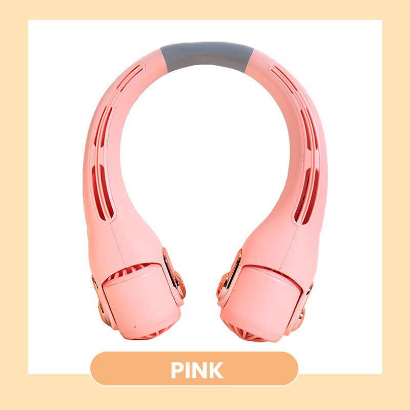 🍃 Neck Air Conditioner Fan – Ultra‑quiet, 360° rotating, 3 speeds. Hands‑free cooling, long battery. Summer essential! 😎🌬️