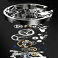 🔥Men's Waterproof Roman Skeleton Automatic Mechanical Watch
