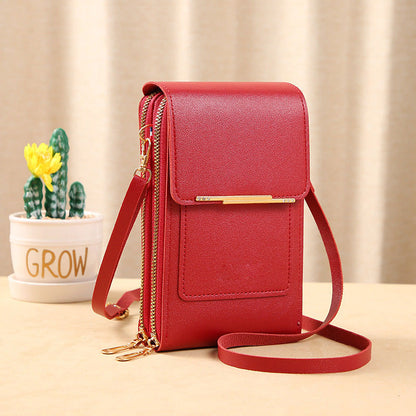 👜 📱 Women's Touch Screen Messenger Bag – Smart Phone Charging, Anti-Theft & Water-Resistant ✨