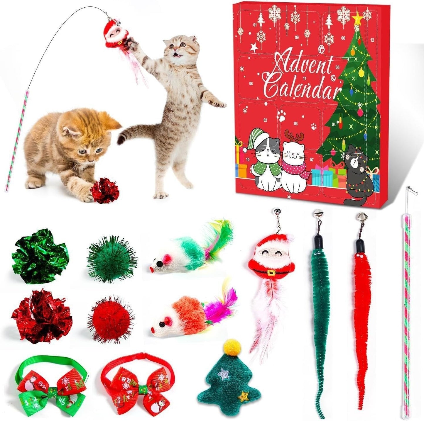 🎄🎁Christmas Countdown Cat & Dog Toys Advent Calendar🐾🥳