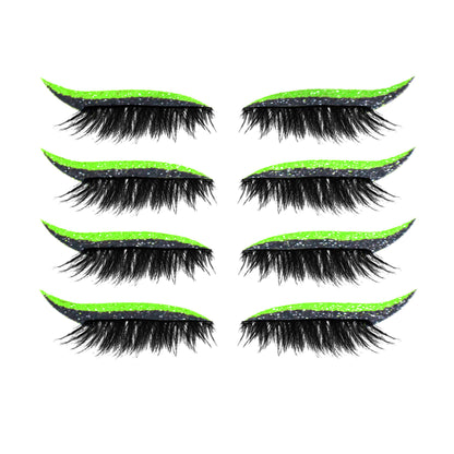 2 in 1 Eye Shadow and Eyelash Stickers with Glitter