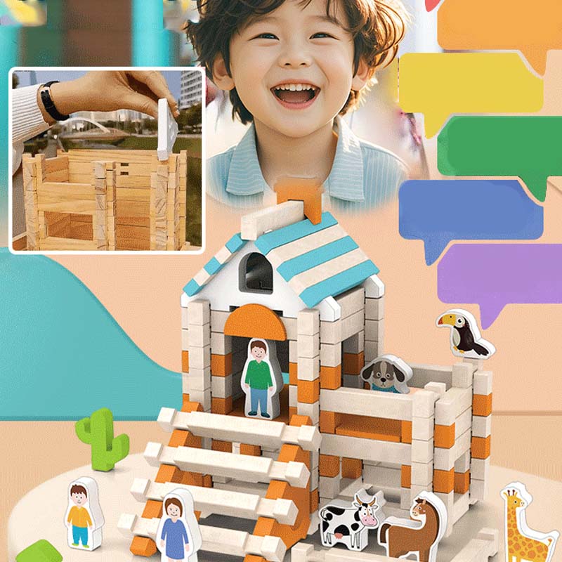 ✨Educational Wooden Building Blocks