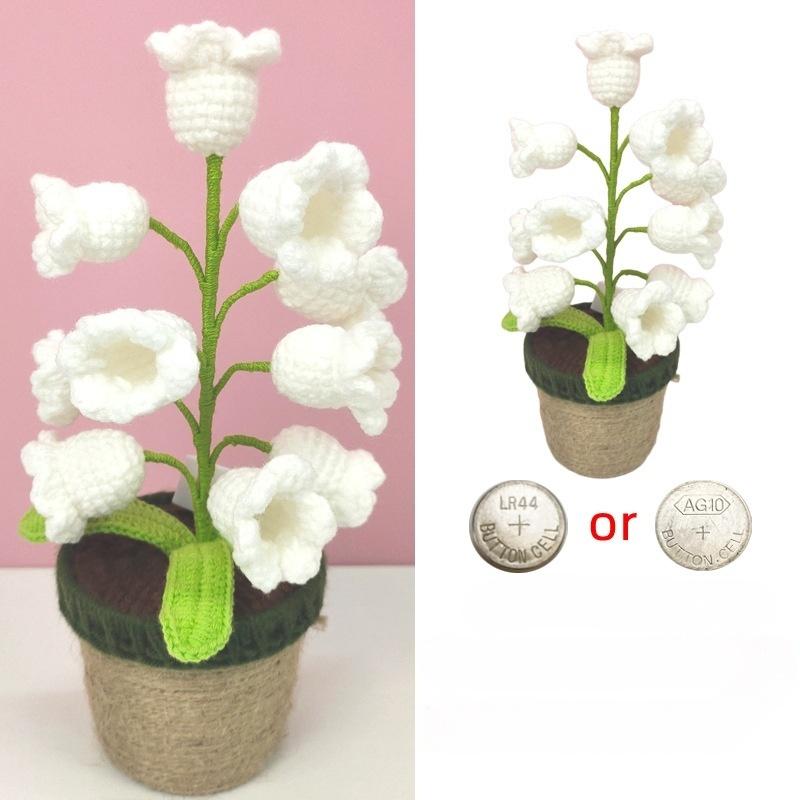 Lily Glow Crochet Lamp