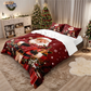 ✨ Festive Christmas 3-Piece Duvet Cover Set - Soft Brushed Polyester with Holiday Patterns for Cozy Seasonal Decor 🛏️❤️