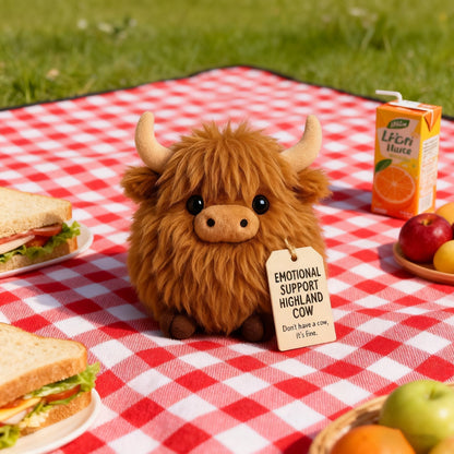 🔥 Motional Support Highland Cow Plush🎉