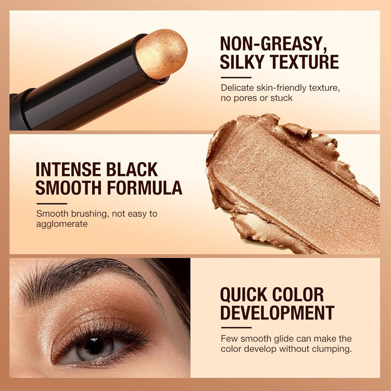 🎄50K+ SOLD! 🎁✨8 Colors Glitter Eyeshadow Stick Waterproof & Long-Wearing & Multi-Use