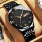 💥Men's Stainless Steel Waterproof Business Watch