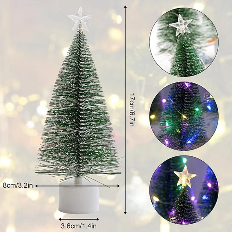 ✨ LED Mini Christmas Tree With Star – Multicolor Lights, Wireless & Compact (Instant Holiday Cheer For Any Table!)