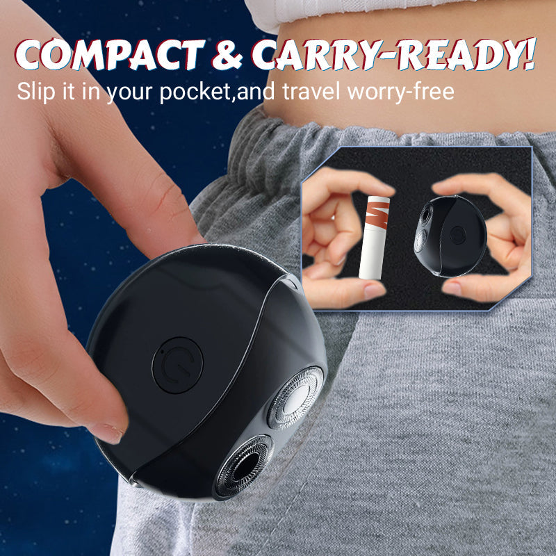 ✨ Portable Multifunctional Electric Shaver – Dual ring blades, IPX4 waterproof and compact UFO design 🪒⚡