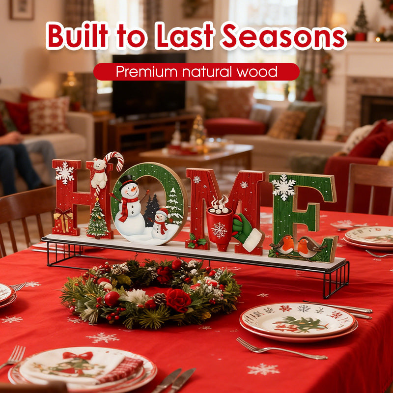 🎄⛄Christmas Wooden Wall Decor Letter Sign - HOME/JOY