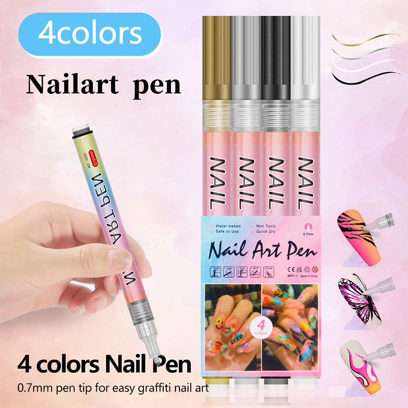🎁Christmas Gift🎄12-Color Professional Nail Art Pen Set