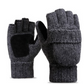 🧤 Flip-Top Fingerless Mittens | Unisex Warm Gloves ❄️ for Touchscreen, Office & Cycling - Keep Hands Toasty All Winter! 🔥