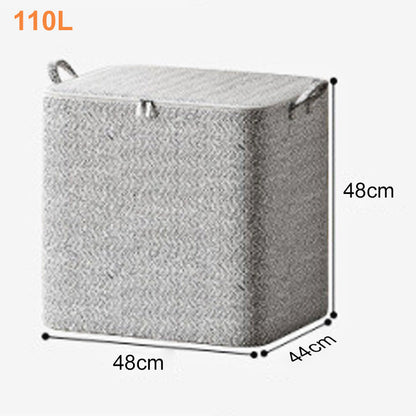 🔥Extra-Large Storage Organizer Box With Lid - Versatile For Clothes, Blankets & Bedding