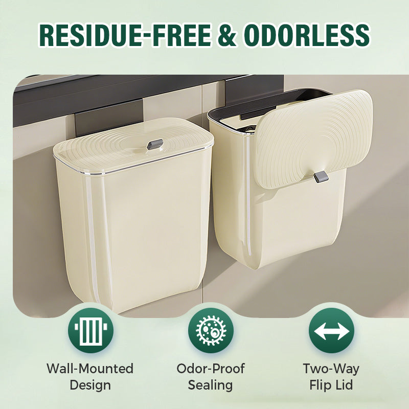 Large Capacity Wall-Mounted Trash Can