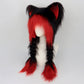 Plush Cat Ear Winter Hat with Braided Pigtails
