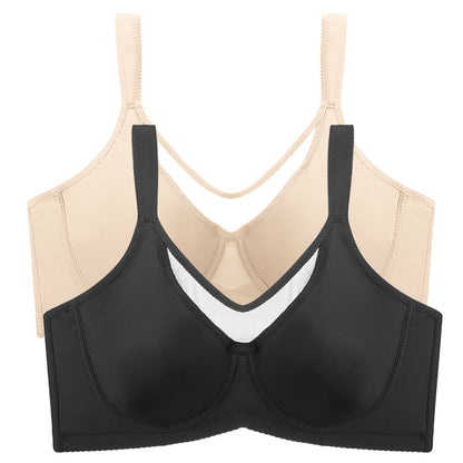 💐Women's Elegant Sheer Full Coverage Plus Size Bra