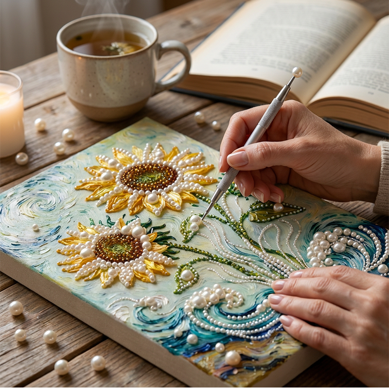 DIY 3D Gem Painting Kit with Frame