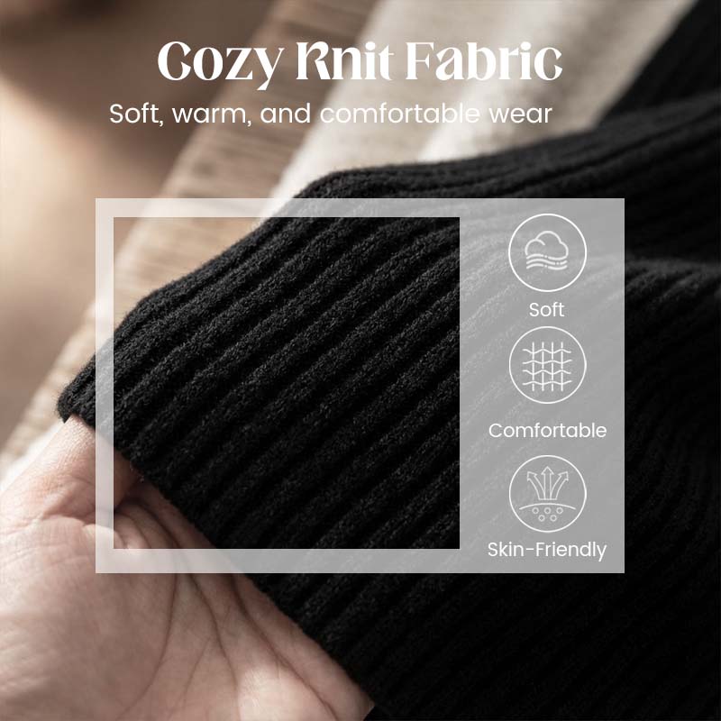 ✨🌸Women's Mock Neck Knit A-Line Mini Dress👗