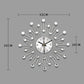 ✨🕰️ Creative Rhinestone Wall Clock – Silent, Minimalist Luxury for Living Room, Dining & Entryway! 💎🏡