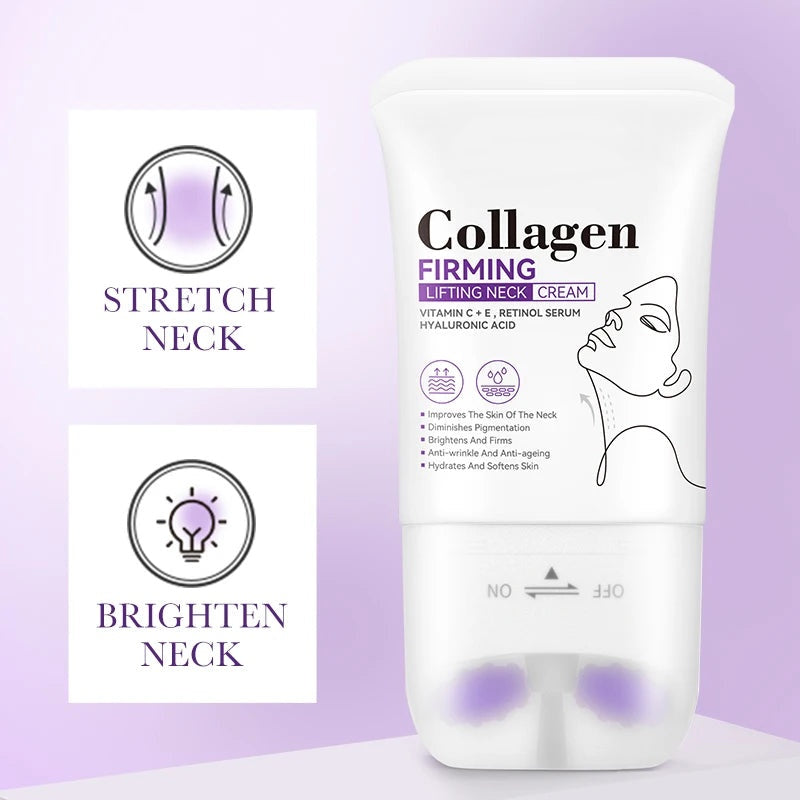Collagen Firming Neck Cream with Massage Roller