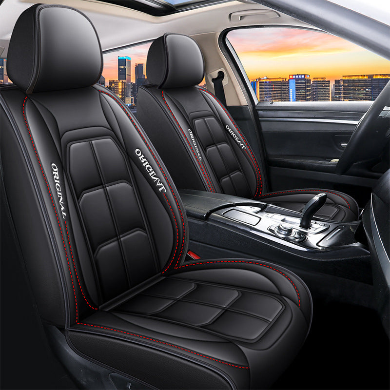 All-Season Full-Coverage Leather Car Seat Cover