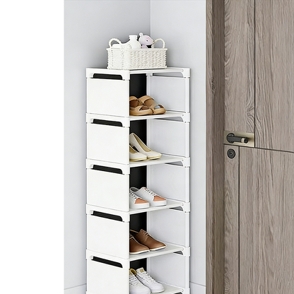 👠🚪 Vertical Shoe Rack for Entryway – Space-Saving, Sturdy Metal Frame & Easy Assembly 👟