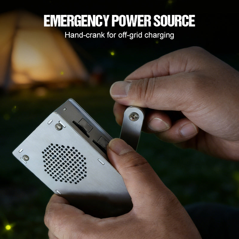 Multi-Functional Hand-Crank Emergency Charger & Radio