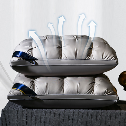 💞 Washable Ergonomic Neck Pillow – Breathable and soft with 3D stitching.