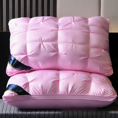 💞 Washable Ergonomic Neck Pillow – Breathable and soft with 3D stitching.