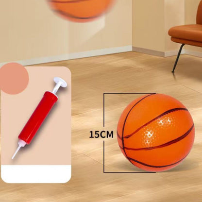 🏀🎯Kids‘ Indoor Basketball Arcade Game – Auto ball return, sturdy & safe. 4 balls + pump included. Quick setup, endless fun! 🧒💨