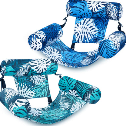 💺🌴 Inflatable Floating Chair – Tropical Leaf & Ultra-Light 260g 🌊