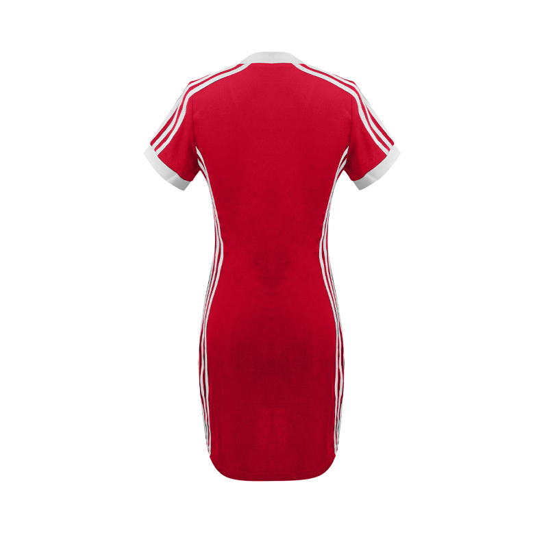 💥Women's Sporty V-Neck Bodycon Mini Dress
