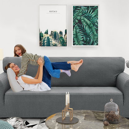 🔥Jacquard Sofa Cover with High Elasticity and Anti-slip Straps