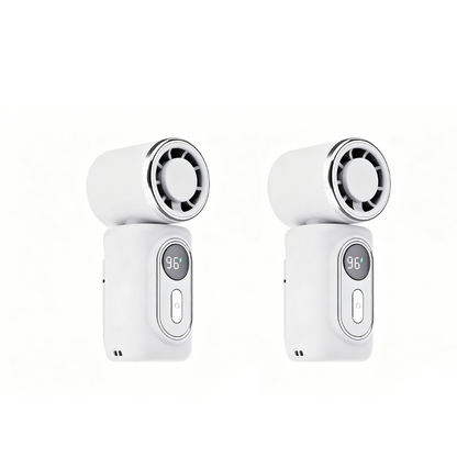 Portable Clip-On Fan with LED Display