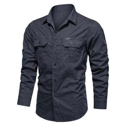 Men's Long Sleeve Cotton Workwear Shirt