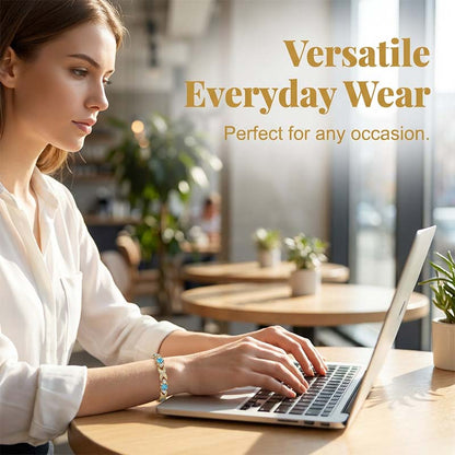 Fashionable Magnetic Bracelet with Rhinestones