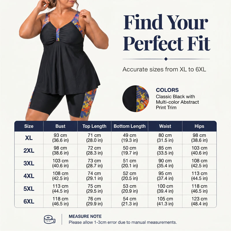 Women's Flowy Tankini Top and Shorts Bathing Suit – Tummy Control, Boy Shorts, Supportive ✨